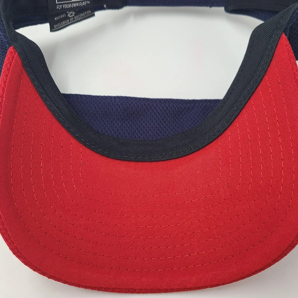 AJGA Visor Hat Adjustable New Era Blue Red Golf American Flag USA Logo Men